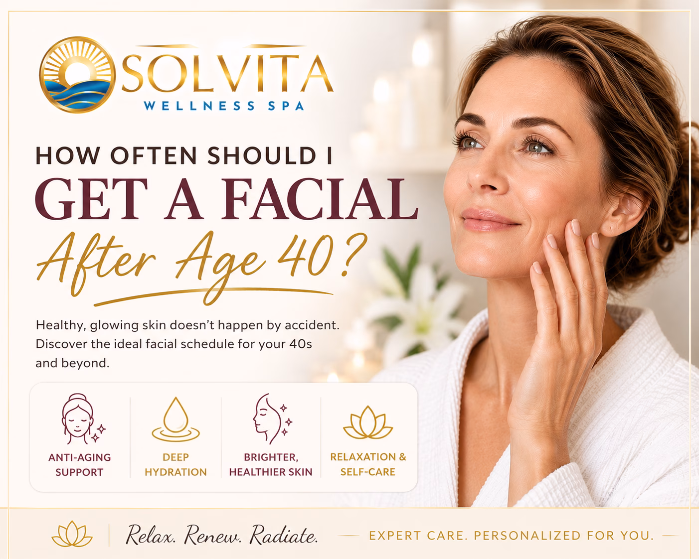 Facials after 40 at the best Clearwater Spa